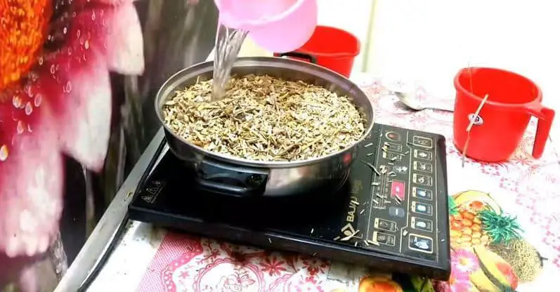 boil straw or substrate for 20 minutes