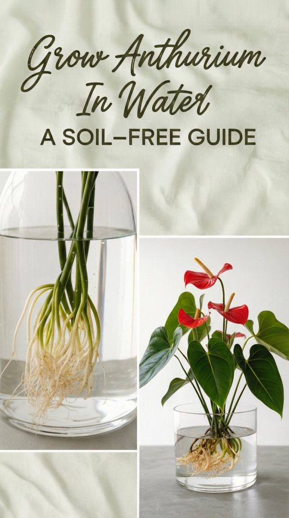grow anthurium-in water-soil-free-guide