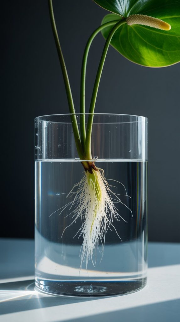 anthurium-rooting-in-water