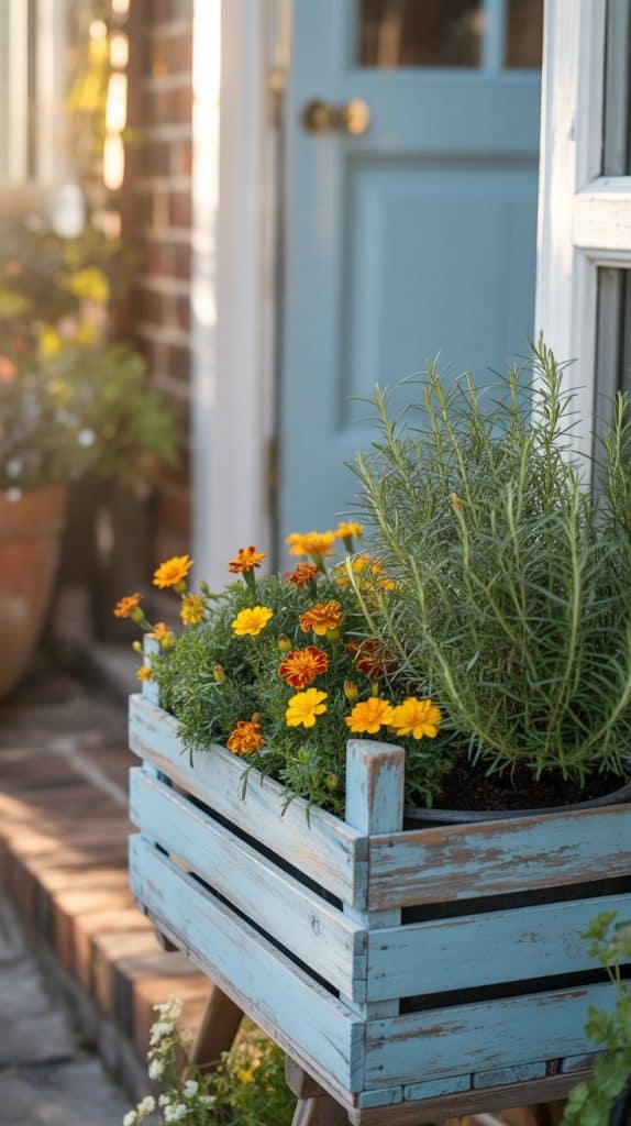 wooden-crate-planter